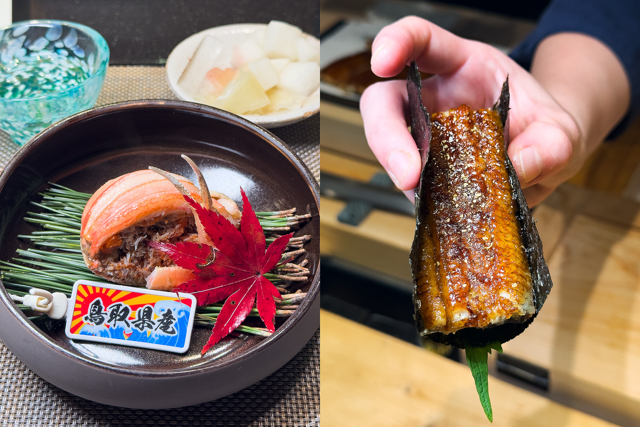 座落在高雄Hotel dùa二樓的「鮨毅」，以招牌料理「靜岡白鰻魚」與冬季限定的「鳥取縣香箱蟹」，端出屬於南台灣的日料路線。
