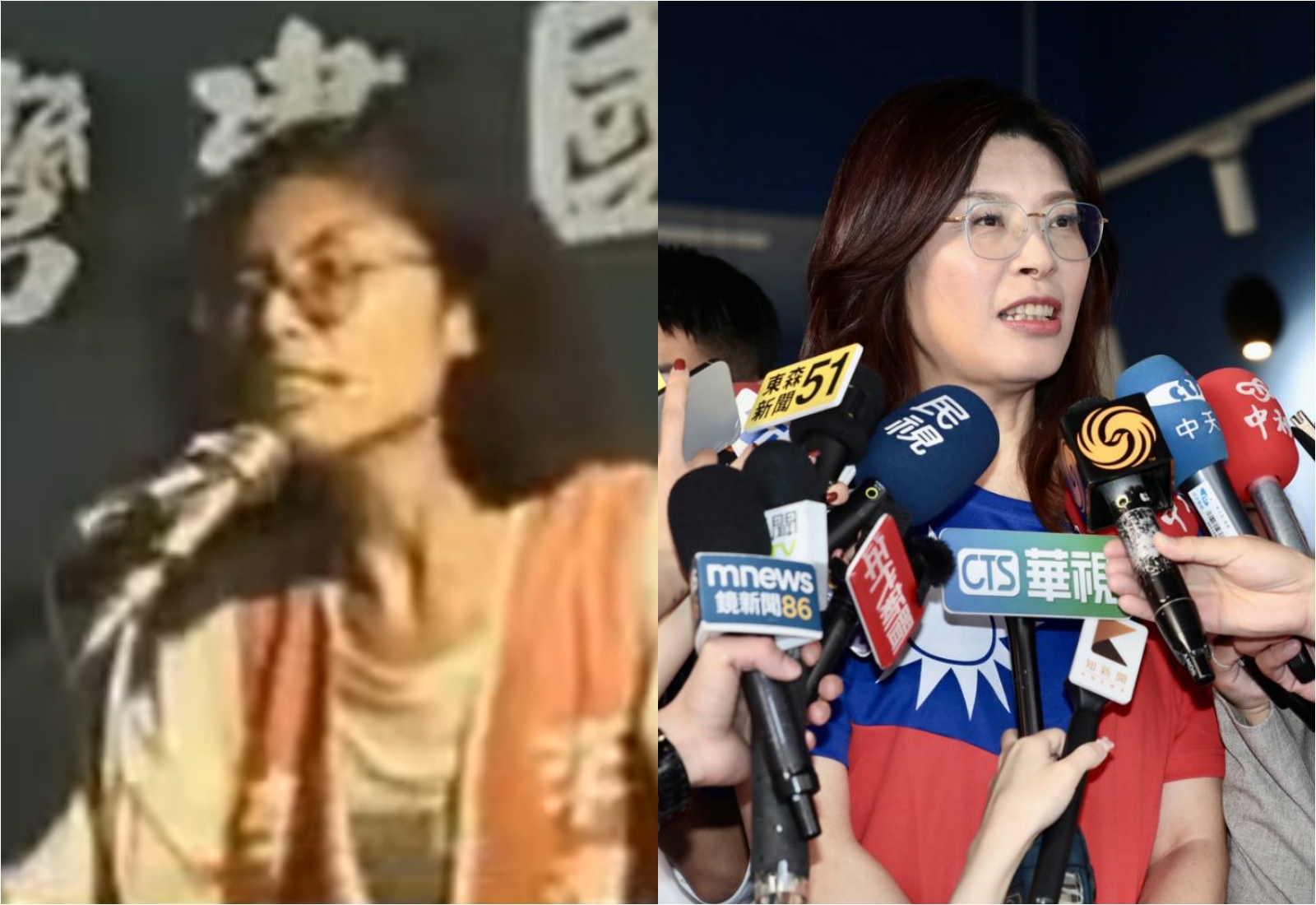 鄭麗文過去主張台獨,稱要推翻國民黨,如今卻成為國民黨主席。(翻攝網路/鏡報林煒凱)