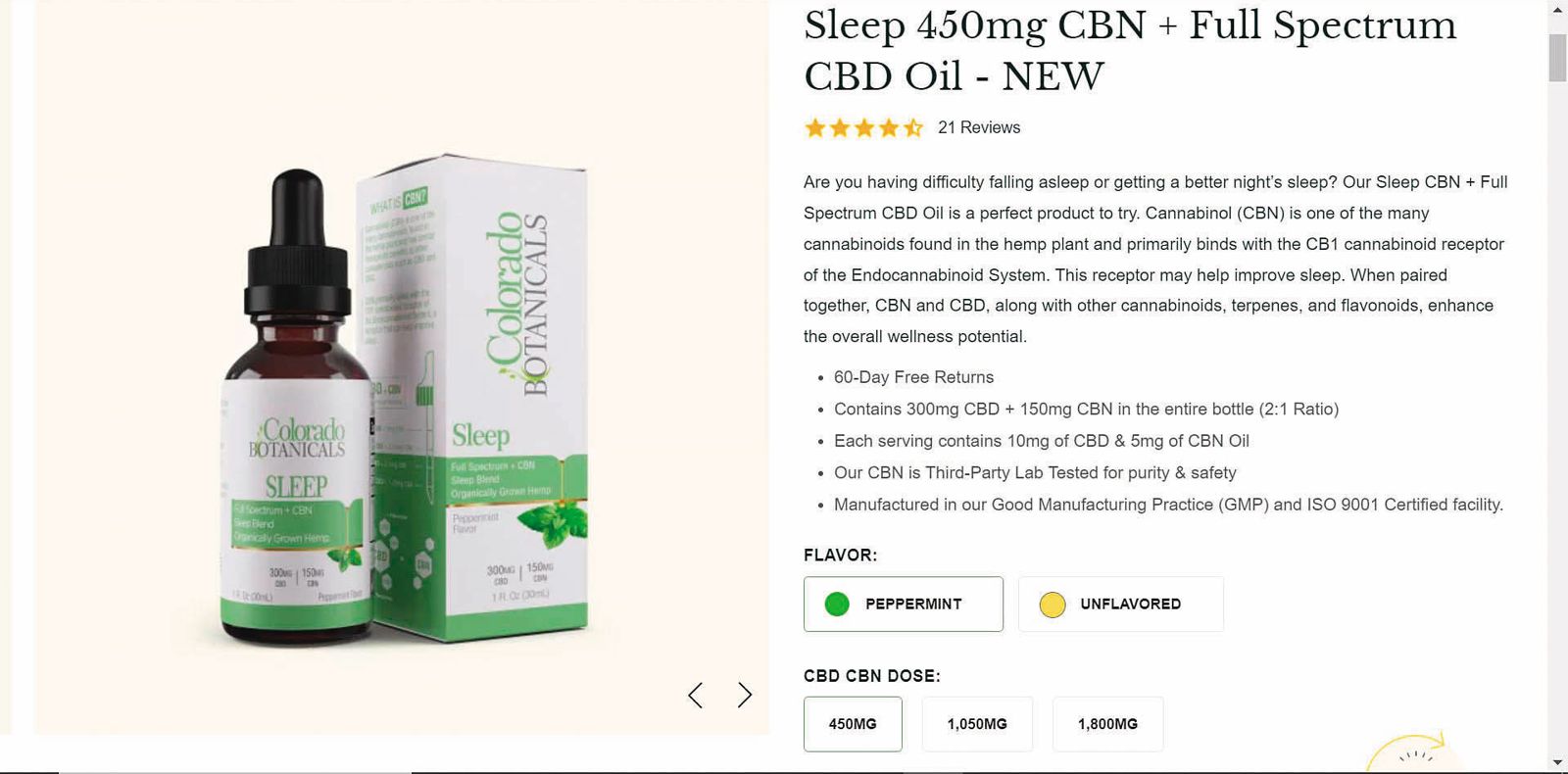 殷琪購買知名大麻產品網站「Colorado Botanicals」的Sleep精油，含有大麻成分。（讀者提供）