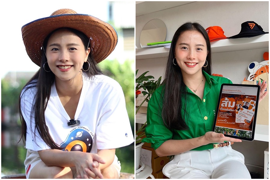 泰國正妹議員拉洽諾（圖）遭控《冒犯君主罪》恐被判6年徒刑，目前仍在上訴。（翻攝自拉洽諾IG）