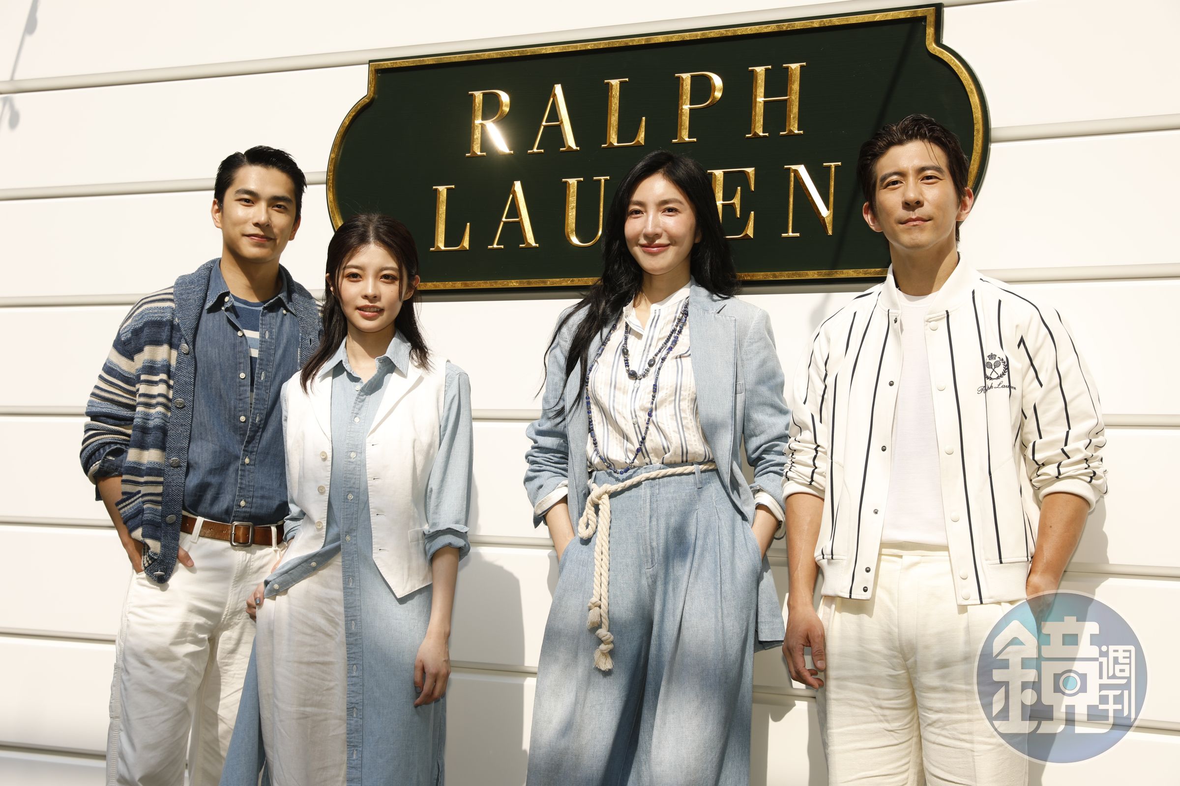 （左起）曾敬驊、詹子萱、楊謹華、修杰楷出席RALPH LAUREN的「 Ralph's Hamptons漢普頓之境−2025 The Hamptons系列媒體預覽」。