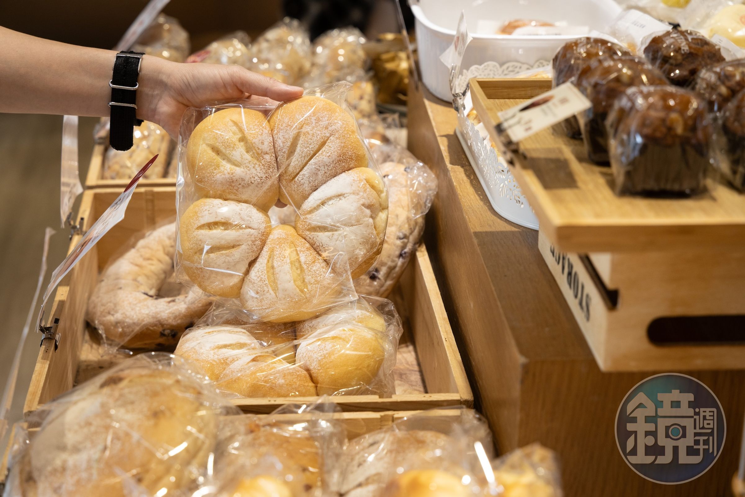 以歐式麵包起家的唐緹，店內銷售排行前五名的「香檸乳酪」。（135元／個）
