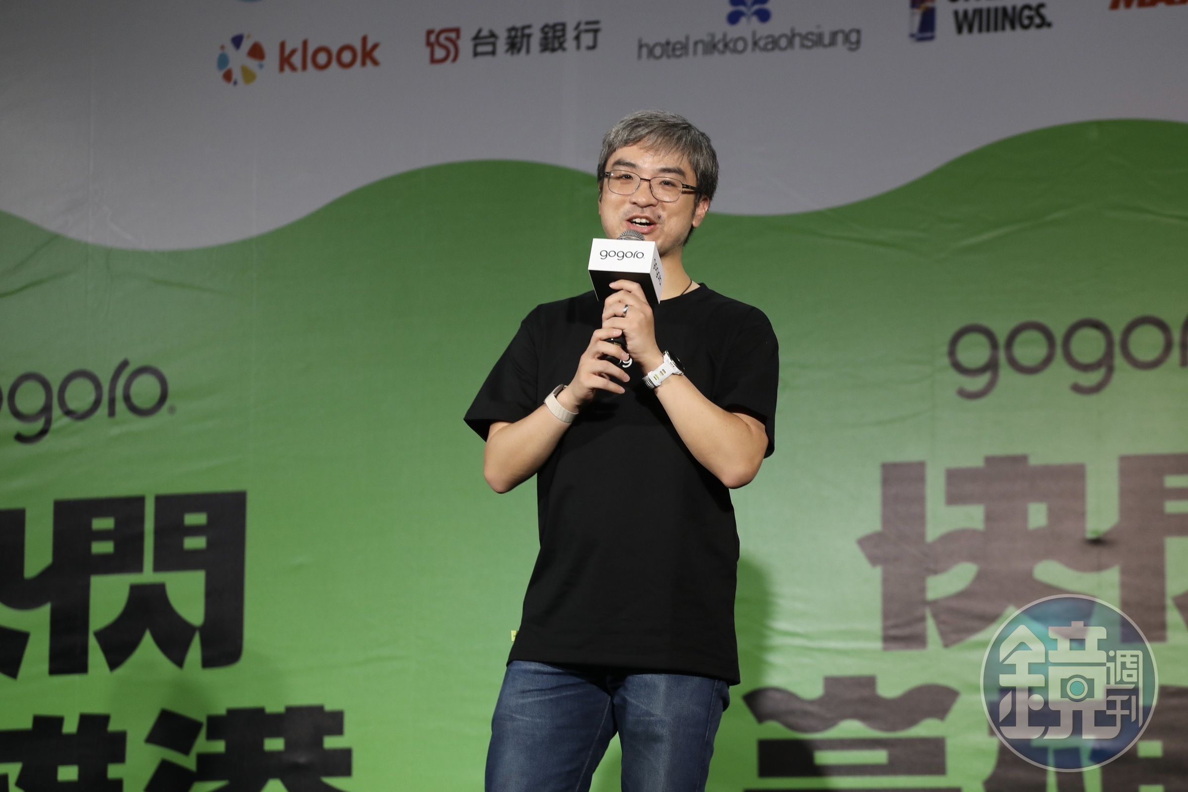 為了力挺Gogoro年度活動首度移師高雄，Gogoro董事尹崇堯今（20）晚特地現身高雄港。