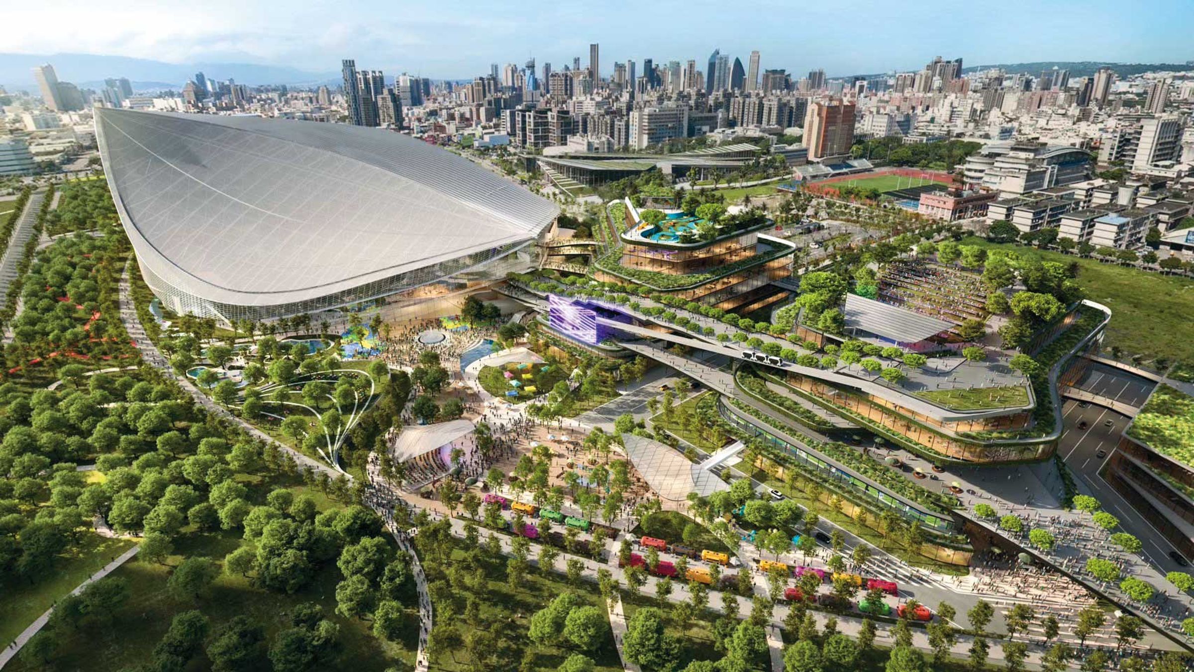 台中巨蛋拚2030年完工,預計可容納3萬人。(翻攝台中市政府官網)