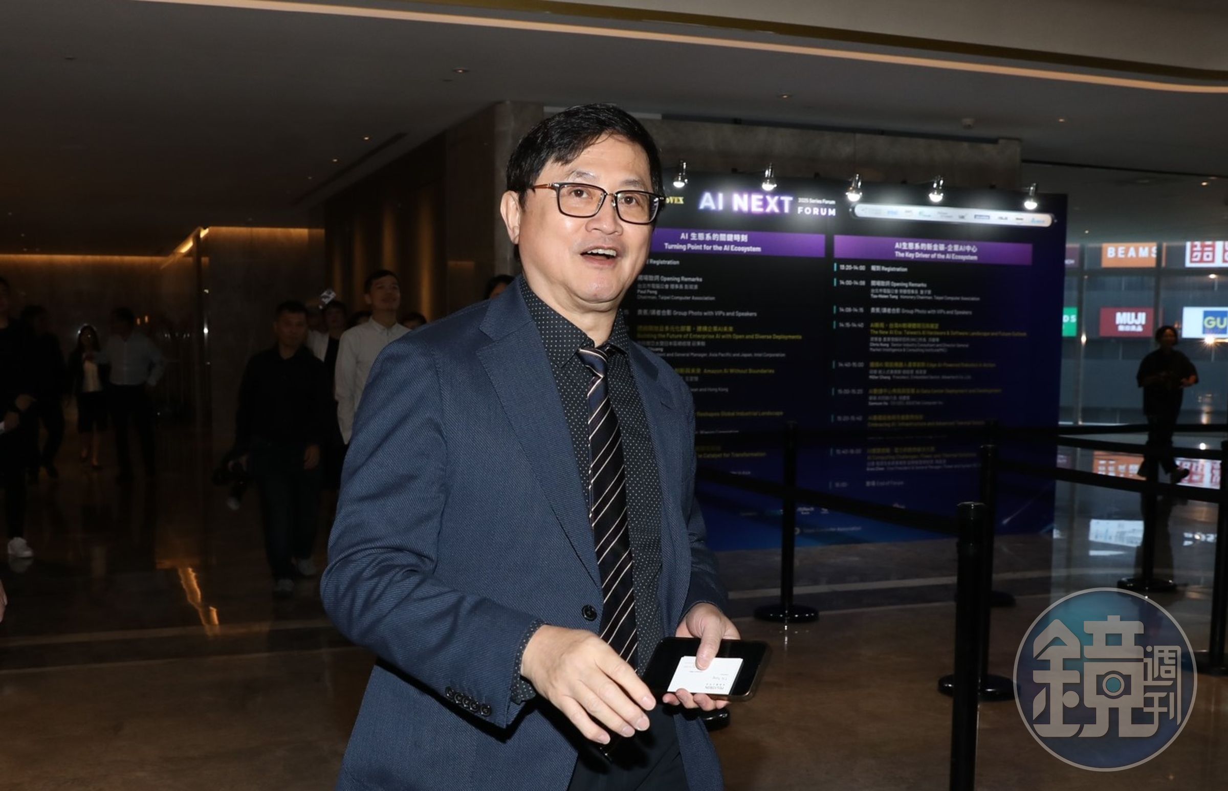 和碩董事長童子賢看到核管法通過修正後，鬆了口氣說：「終於解開了孫悟空的第二道緊箍咒。」（本刊資料照）