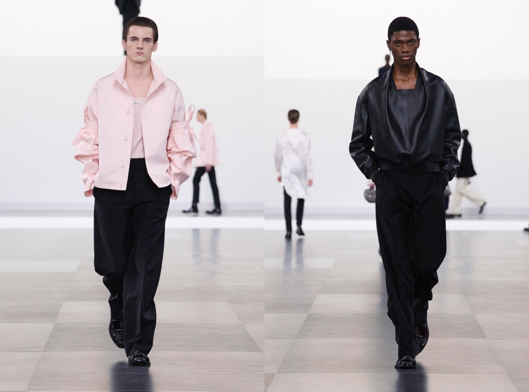 甫於今年一月剛發表的DIOR 2025冬季男裝系列服裝。（迪奧提供）