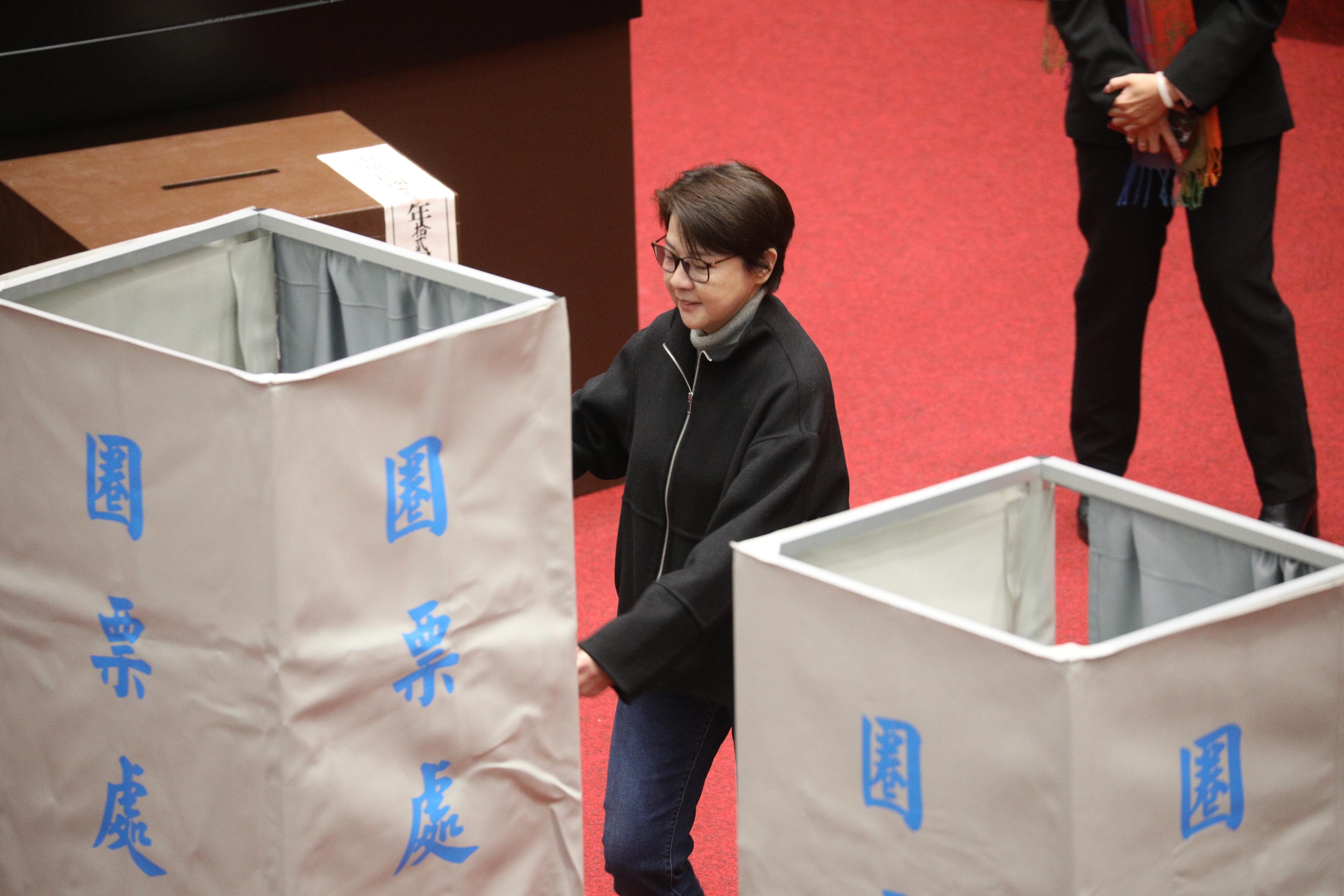 黃珊珊在投票時誤把柯麗鈴的同意、不同意都蓋了下去。