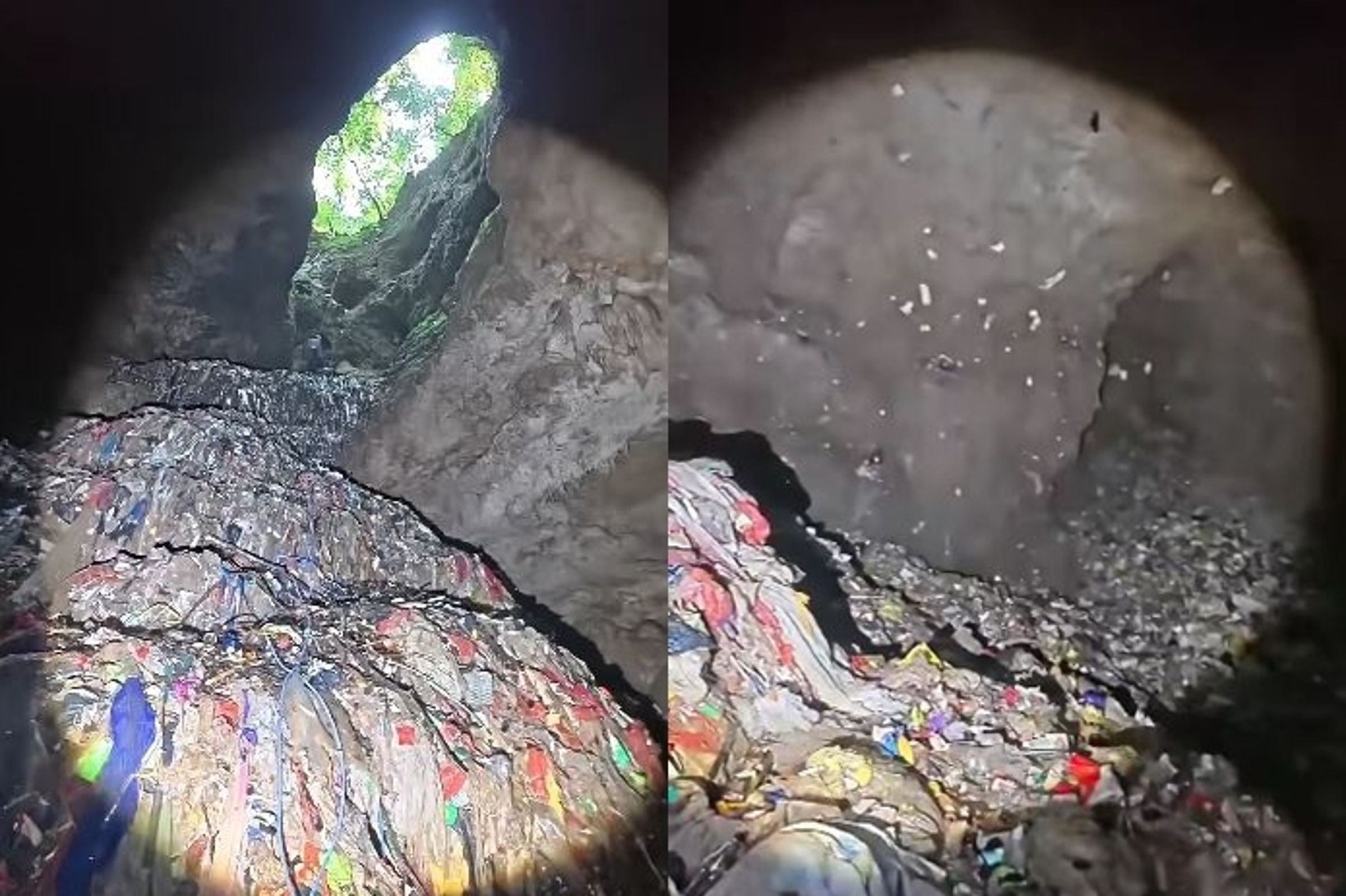 以壯麗石灰岩地貌著稱、曾吸引《阿凡達》劇組取景的湖南張家界市,近日卻爆出嚴重環境汙染事件。(翻攝畫面)