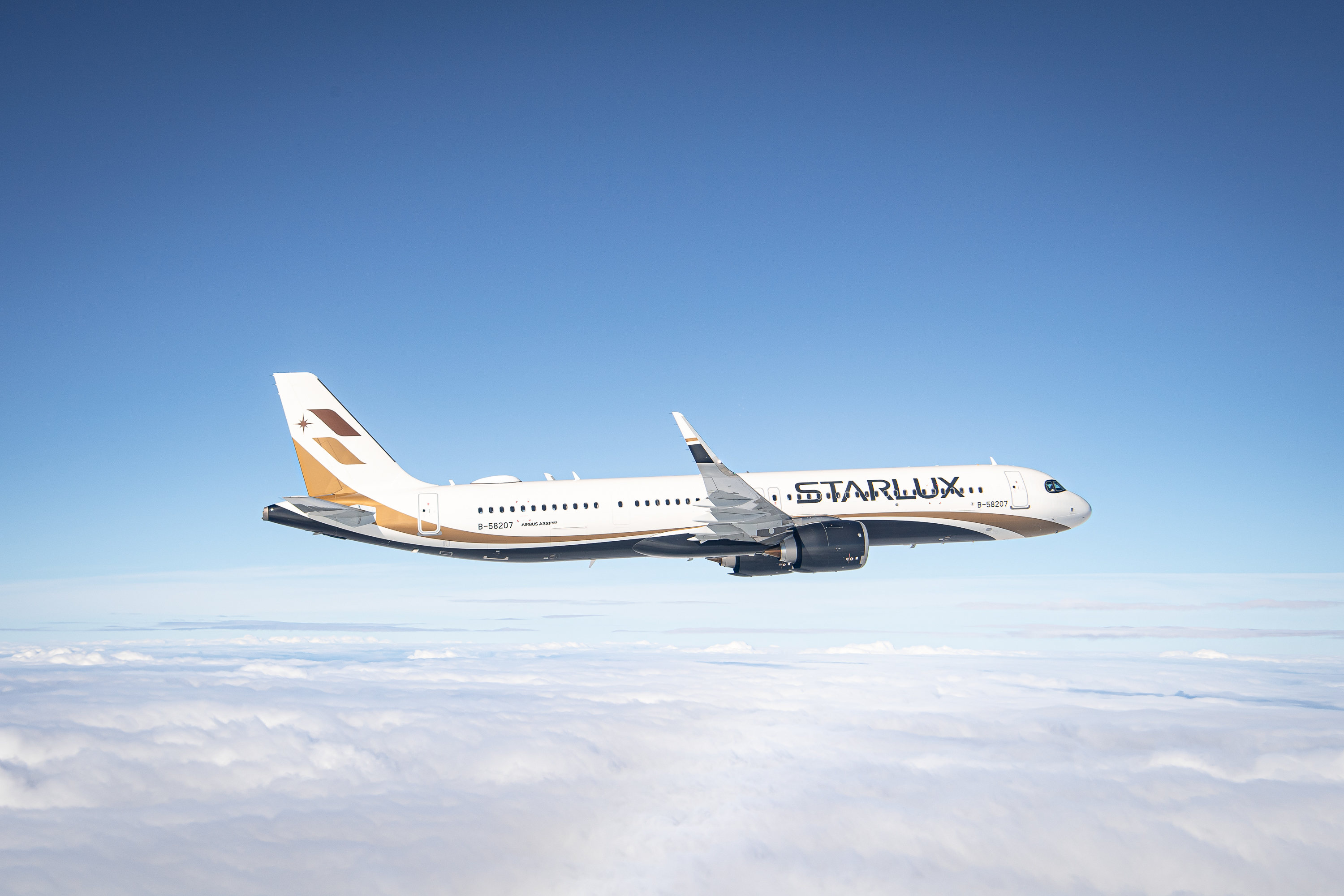 台中–宮古島市/下地島航線由A321neo客機執飛，全艙等共配置188個座位。（星宇航空提供）