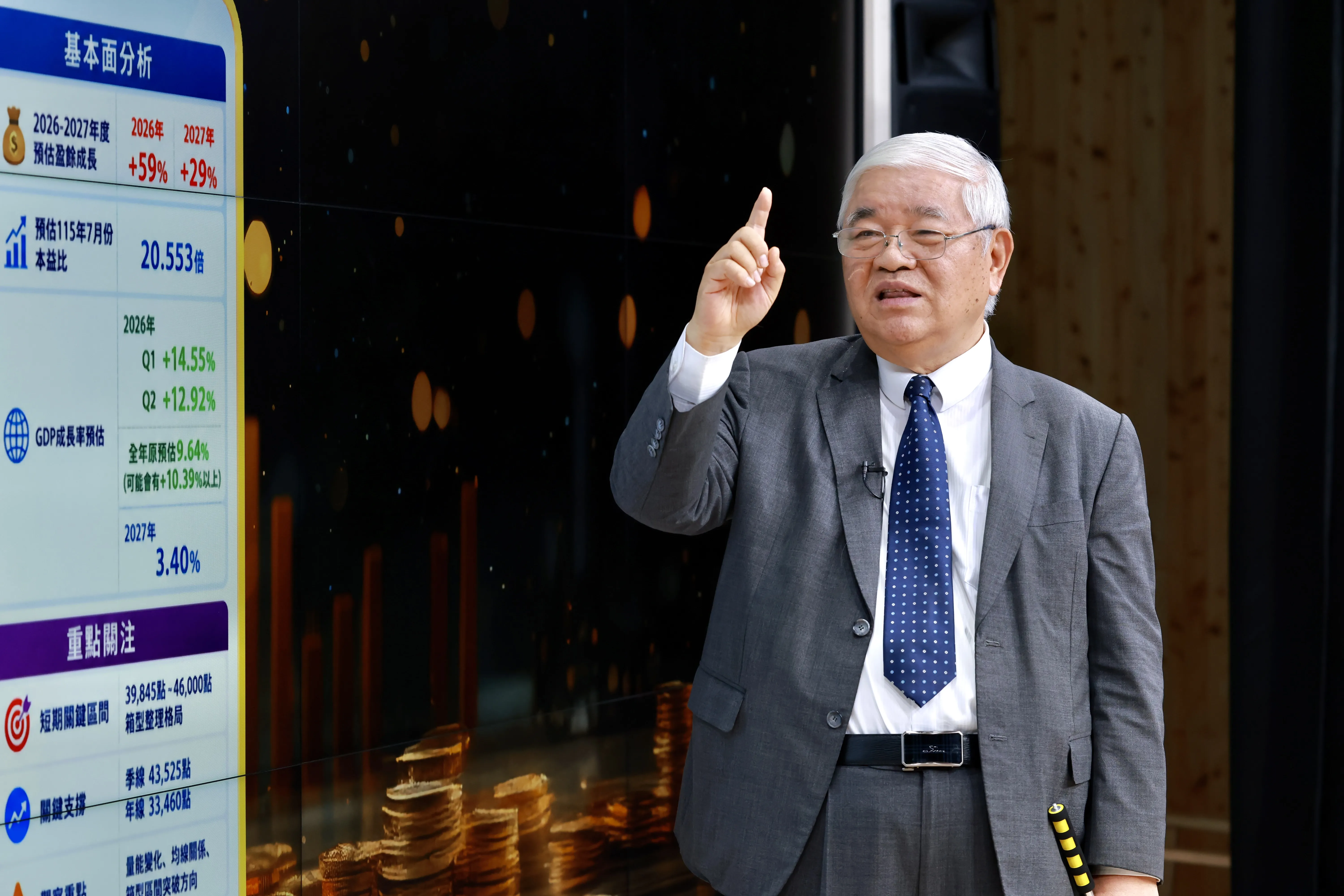 杜金龍認為，台股至明年5月仍屬主升段，先以53000點為目標。