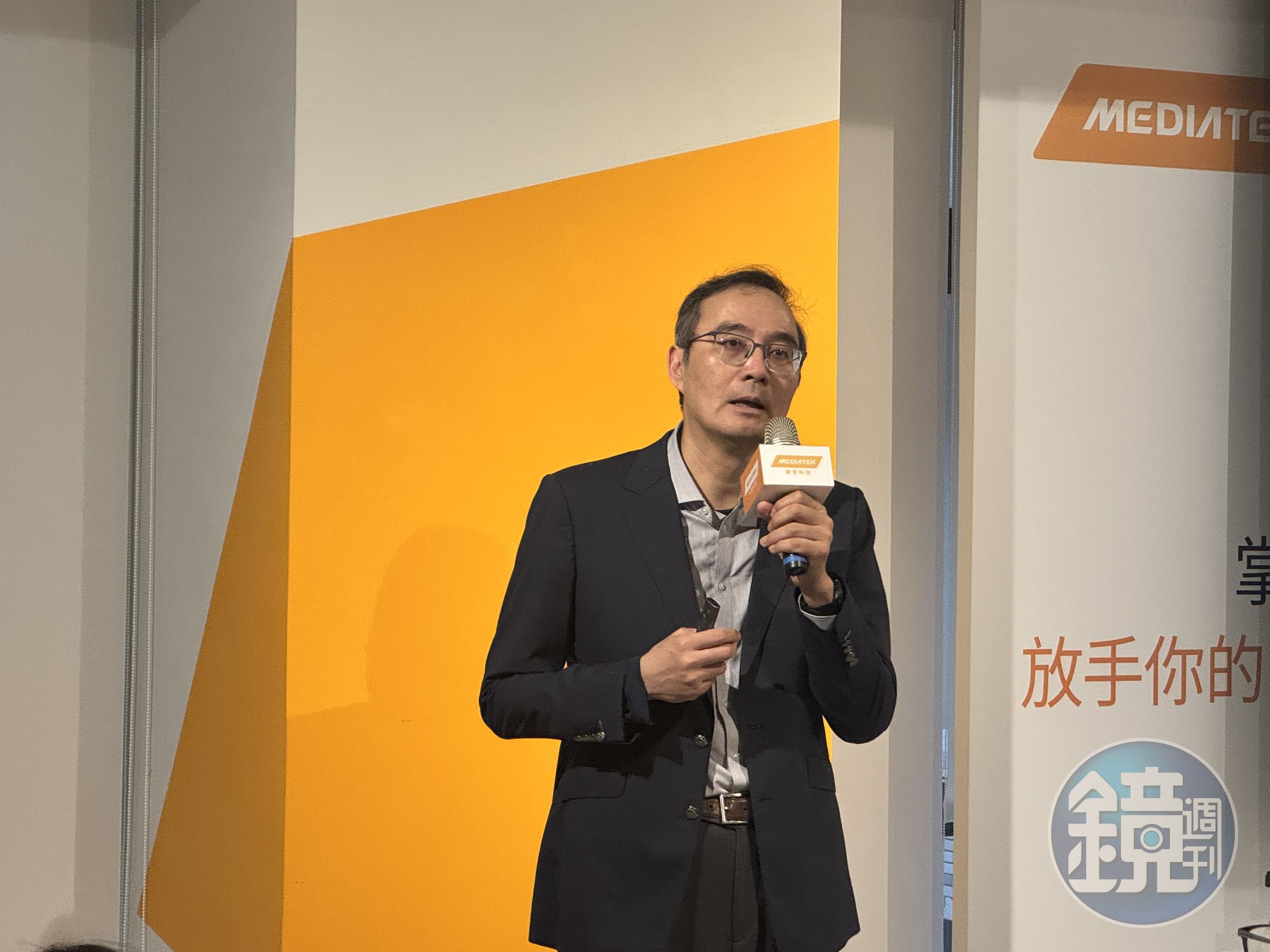 聯發科技總經理暨營運長陳冠州6日出席媒體茶敘,解析今年資料中心業務佈局。