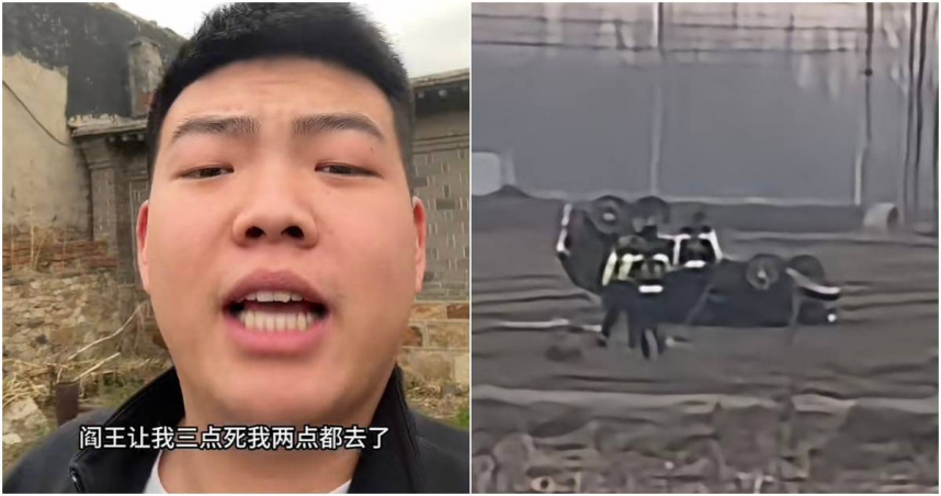 王子墨直播喝酒後搭車遇難，生前「閻王論」被翻出。（翻攝自微博）