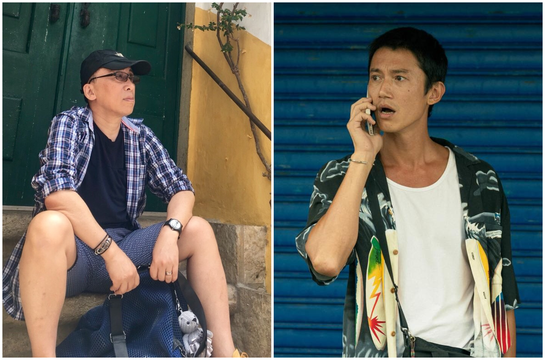 吳慷仁（右圖）將赴中國發展，苦苓（左圖）對此向網友提出2問題。（翻攝吳慷仁臉書、苦苓臉書）
