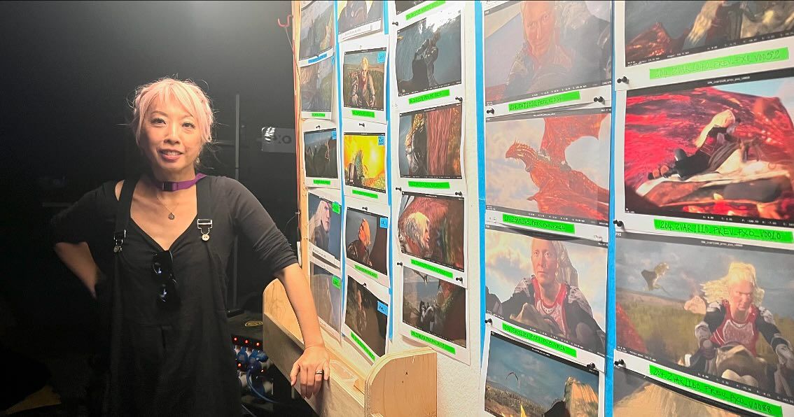 影集《龍族前傳》其中一場動作場景，分鏡圖出自吳怡君之手。  （翻攝自吳怡君IG）