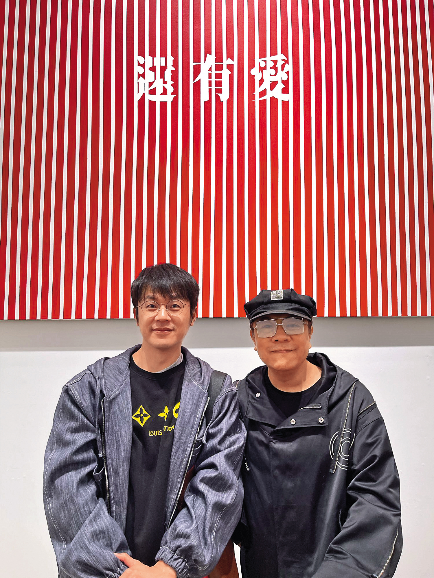 已和演藝圈少有聯絡的陳嘉行（左），日前難得和蔡康永（右）見面。	（翻攝自焦糖哥哥-陳嘉行threads）