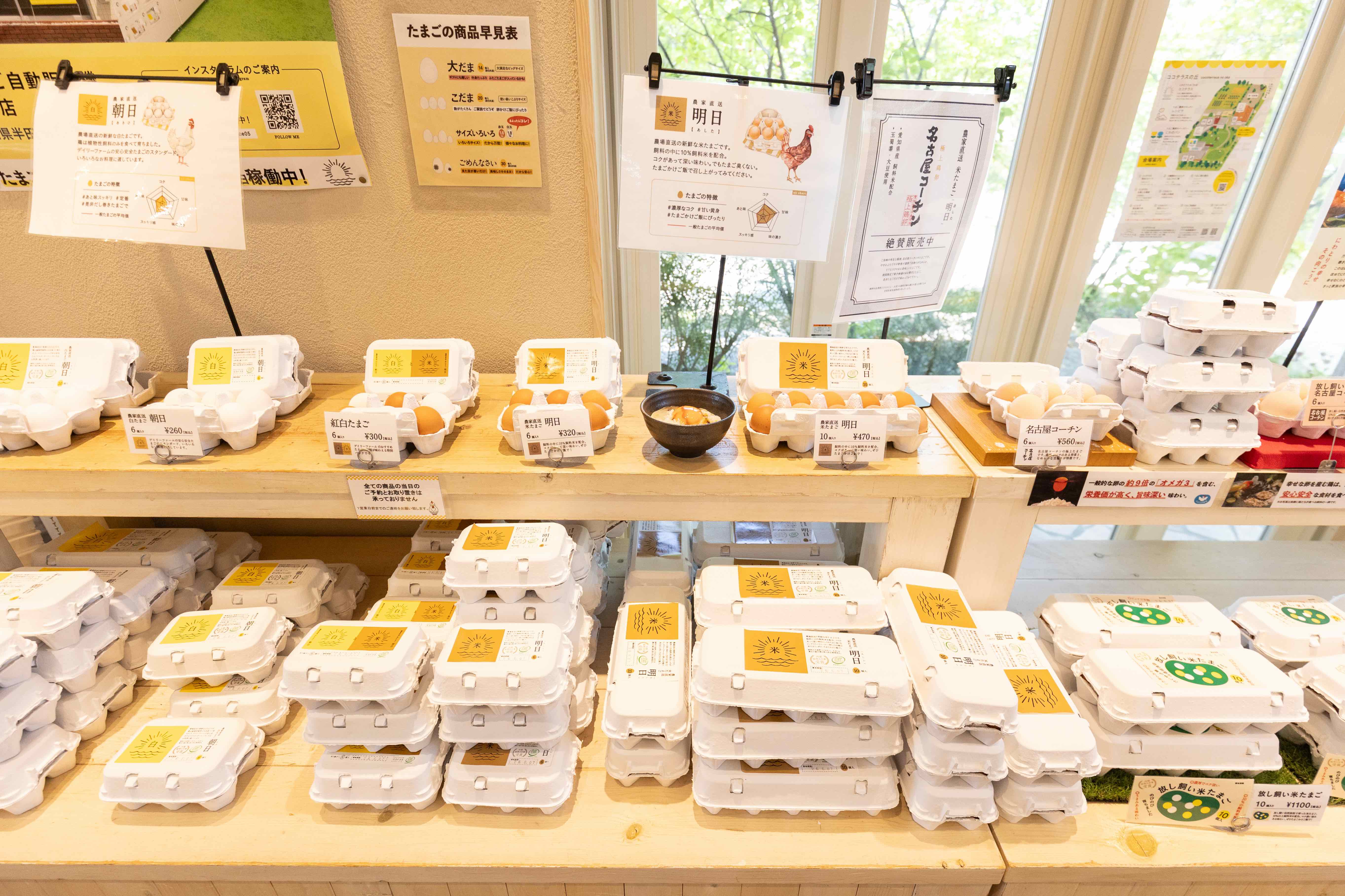 農場直送的新鮮「米たまご」，以非基因改造飼料與在地稻米餵養雞隻，沒有蛋腥味。