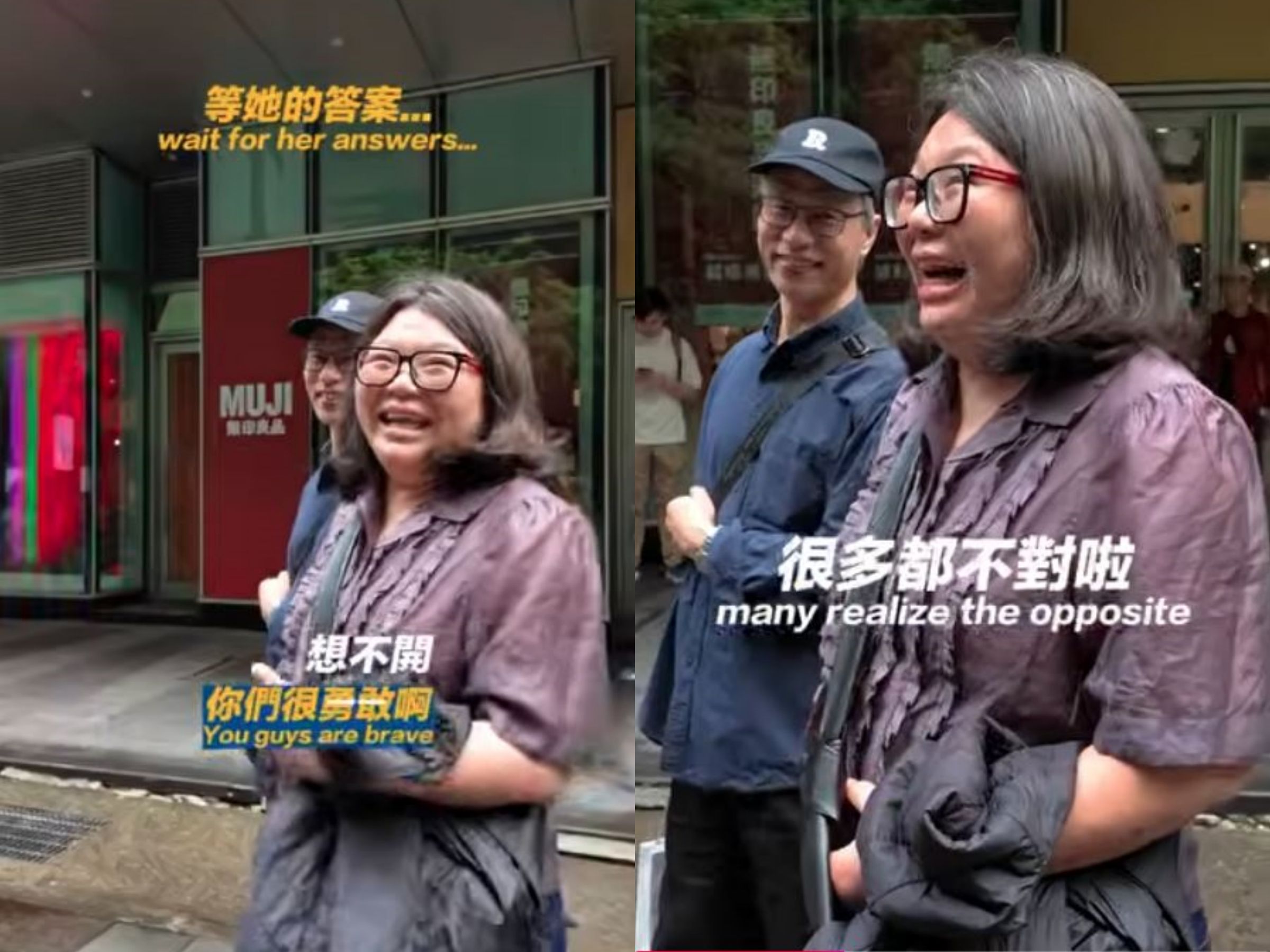 一名已婚的大姐笑說,許多人說結婚是因為遇到對的人,但往往幾年後「很多都不對了」。(翻攝YouTube@派瑞任務 Mission P)