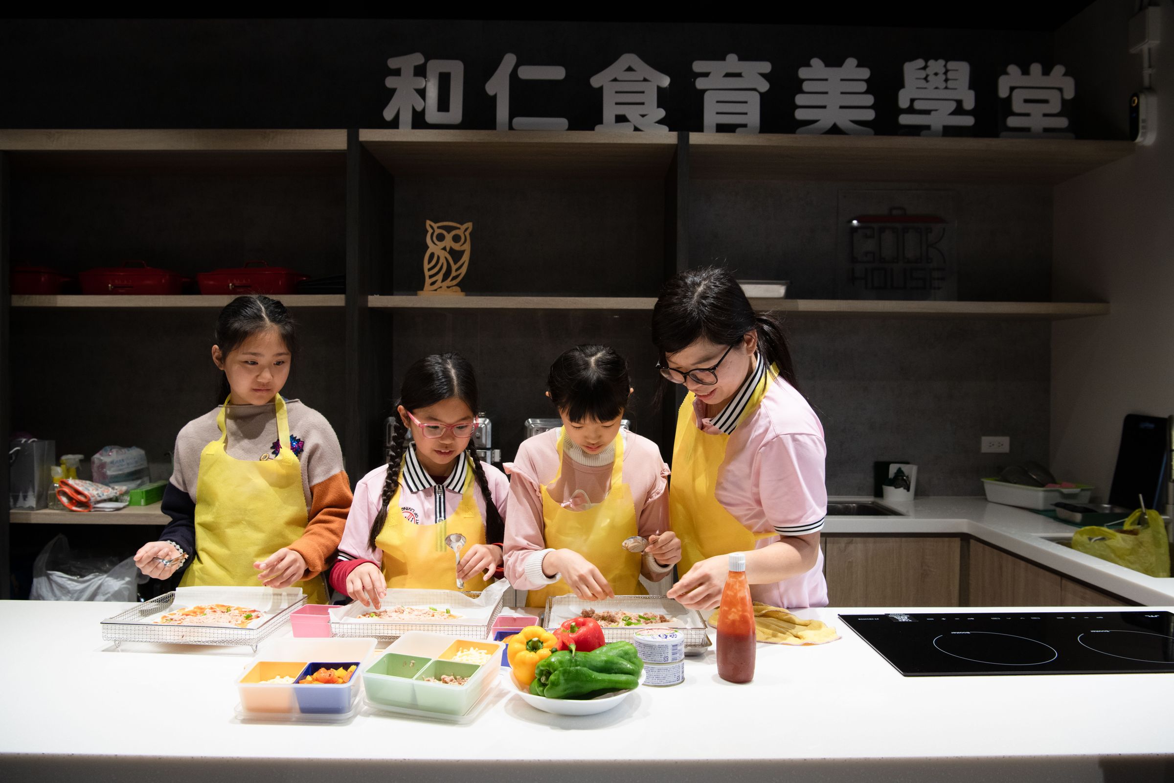 彰化縣政府推動「食育美學堂」，鼓勵學校活用空間，打造食農校育學習場所。（攝影／李智為）