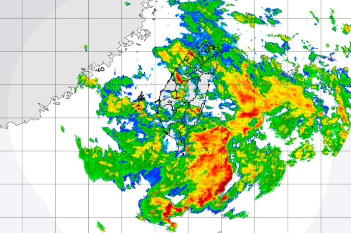 中央氣象署對台中、南投發布大雷雨即時訊息。（翻攝自中央氣象署官網）