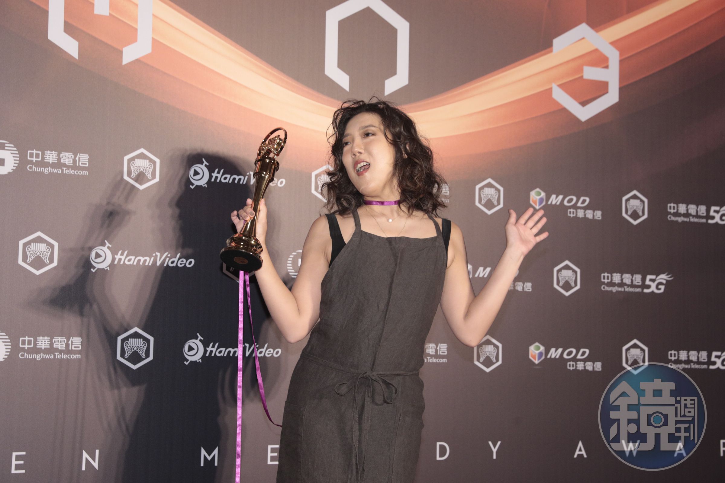  李竺芯一連雙料拿下台語女歌手和最佳台語專輯獎。