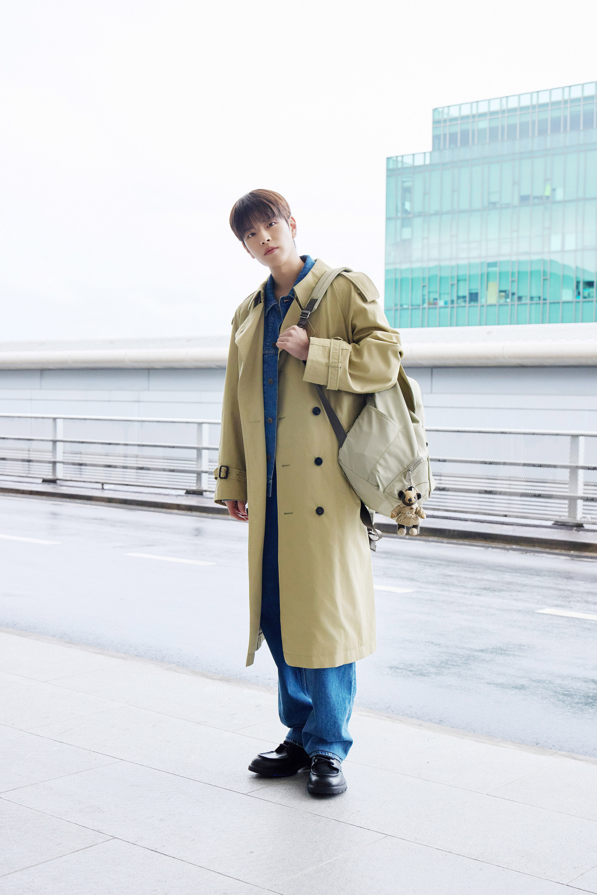 韓國男團Stray Kids成員金昇玟出發前往倫敦時裝週。（BURBERRY提供）