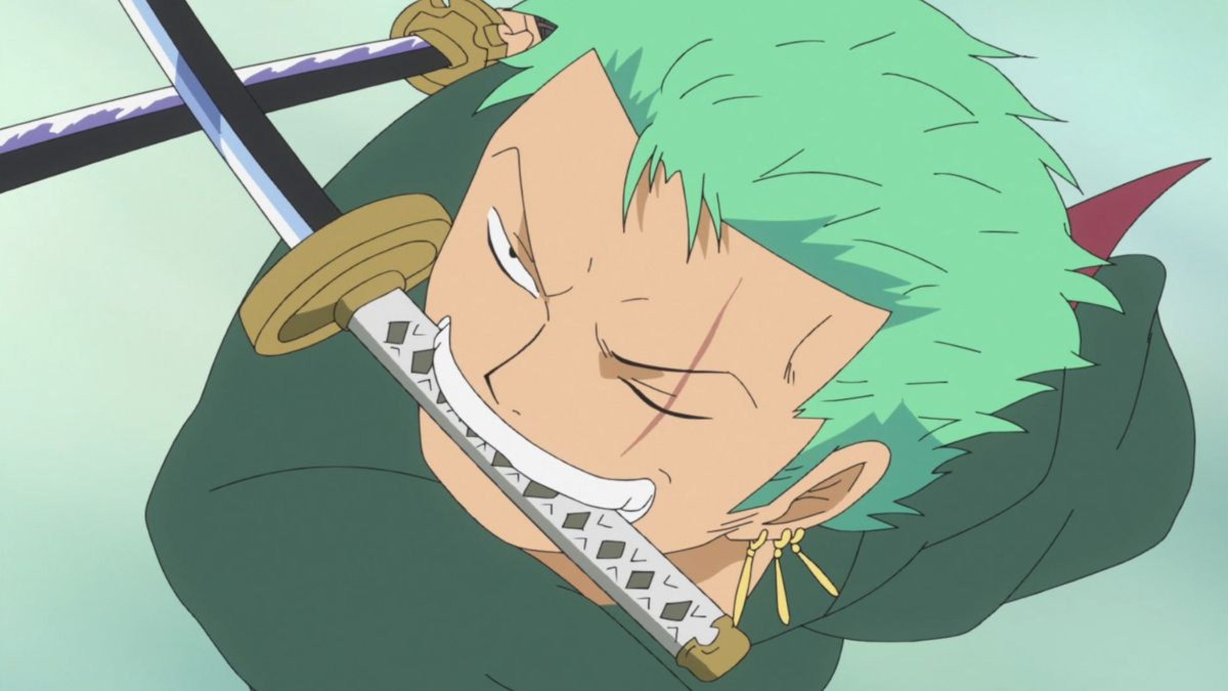 《海賊王》(One Piece)人物索隆擅長三刀流。(翻攝ONE PIECE.com )