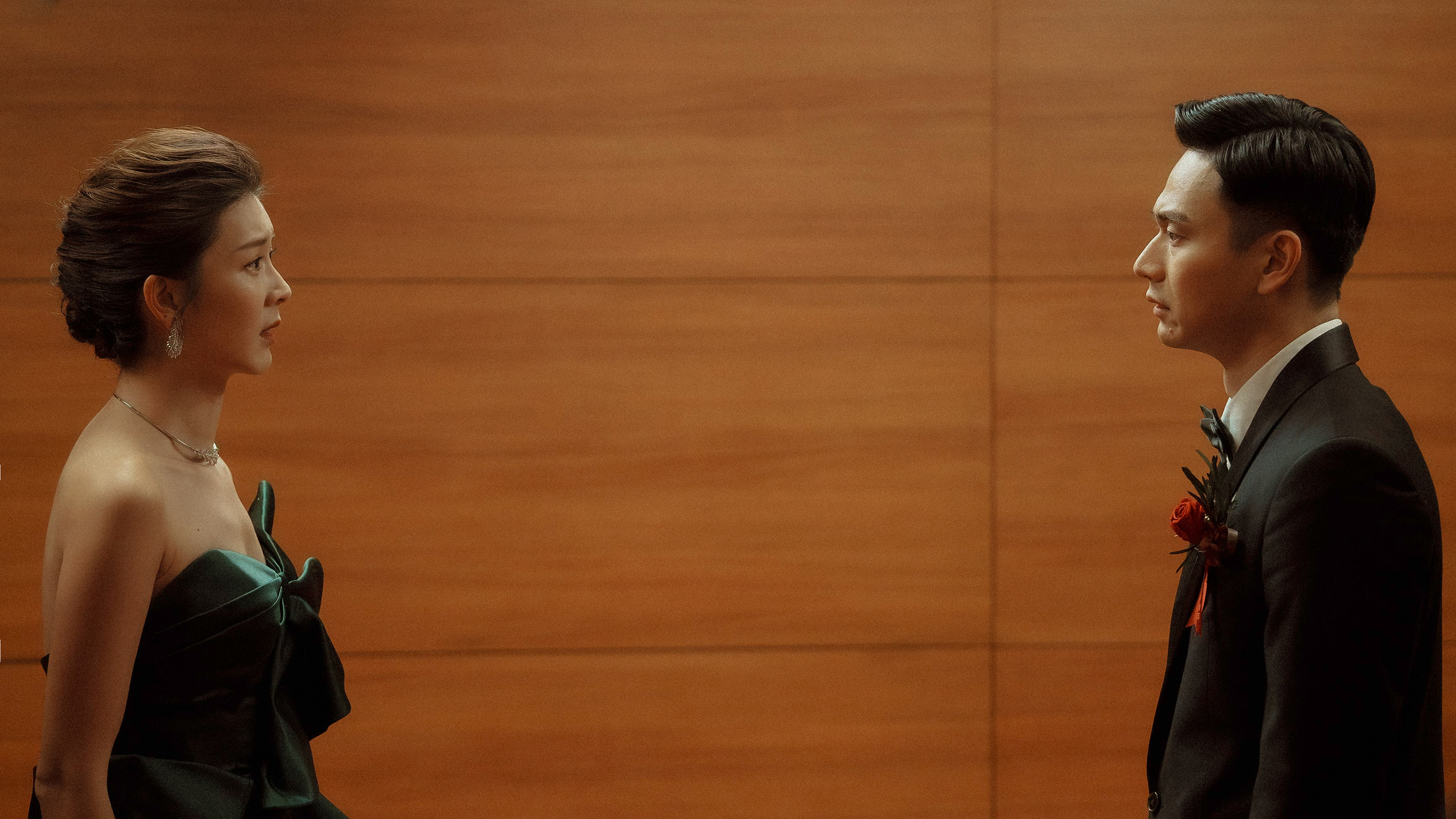 《雙囍》由《孤味》億萬票房導演許承傑編導，由劉冠廷（右）和余香凝（左）主演。（水花電影提供）