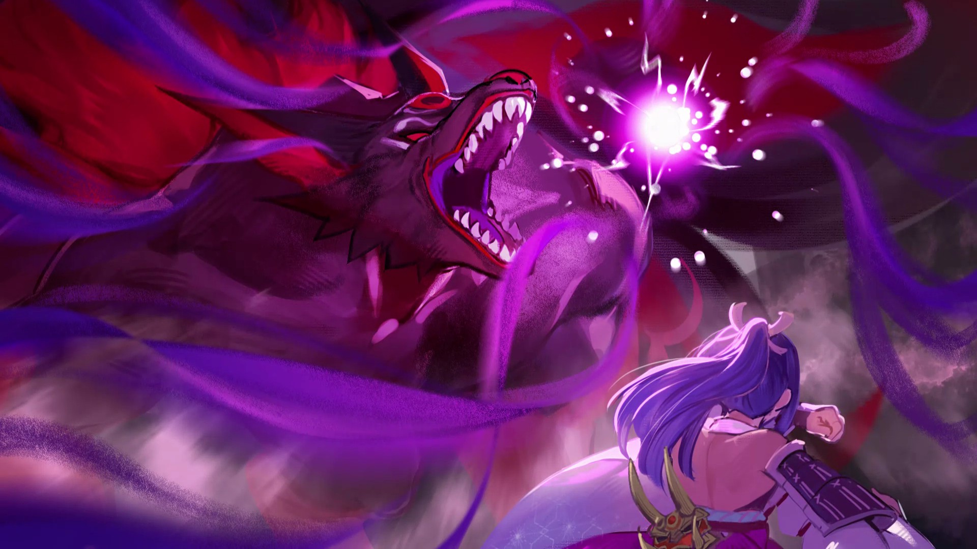 妖怪之王「九尾狐」是遊戲中的主要反派，帶領群妖肆虐凡間。（翻攝自《百劍討妖傳綺譚》遊戲）