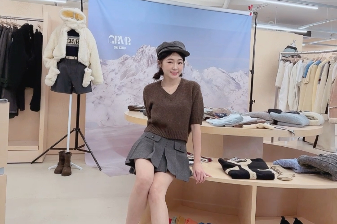 丫頭引進韓國知名潮流服裝品牌「Grove」正式進駐快電商。（快電商提供）