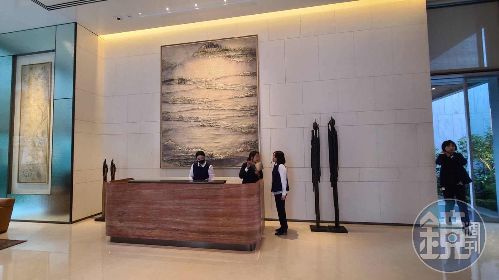 均質45坪的柏舍，一樣有氣派的接待大廳。