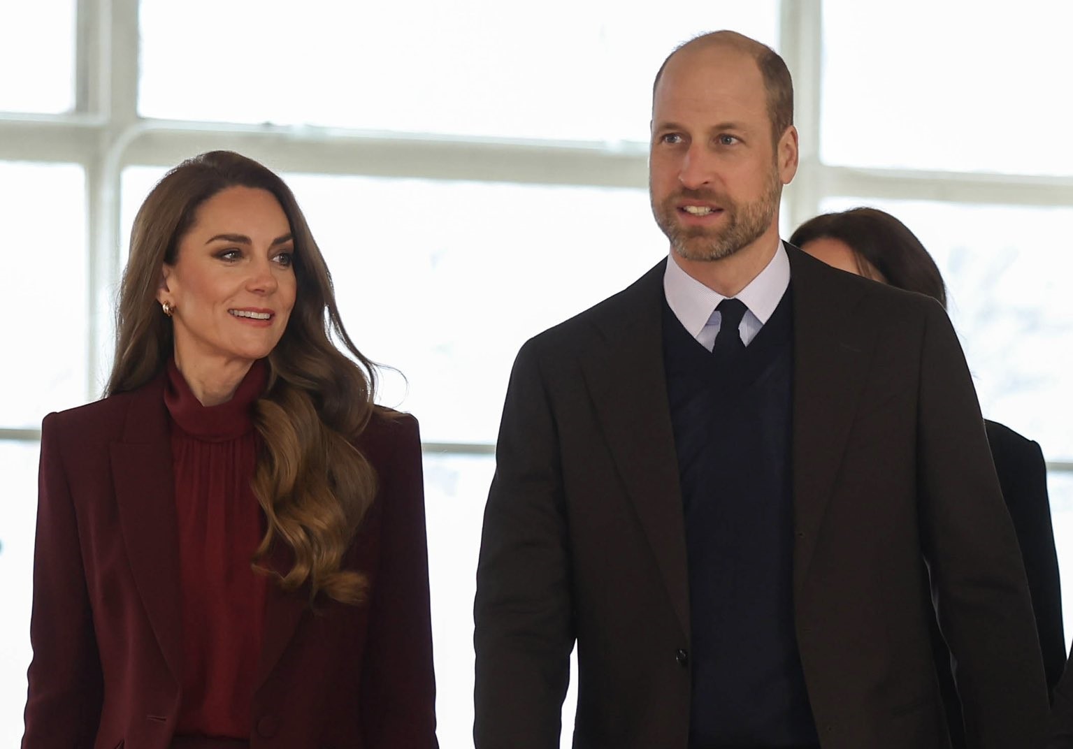 威廉王子和凱特王妃昨一同現身倫敦查令十字醫院。（翻攝princeandprincessofwales
 IG）