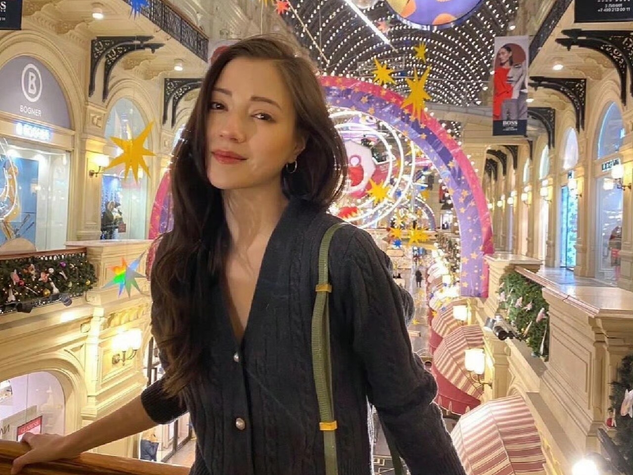 現年28歲的娜然是俄羅斯與蒙古混血兒，五官立體精緻、身材高挑窈窕。（圖／翻攝自微博）