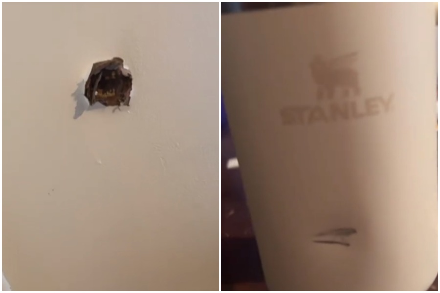 爆紅的Stanley保溫杯除了有超強保溫效果外，現在竟多了「防彈」功能。（翻攝自Tiktok@xo._ray）