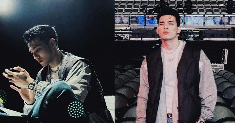 黃偉晉昨在主持紅白時，因無心的一句話，遭LE SSERAFIM粉絲湧入社群要求道歉。（翻攝自黃偉晉IG＠weijin_huang）