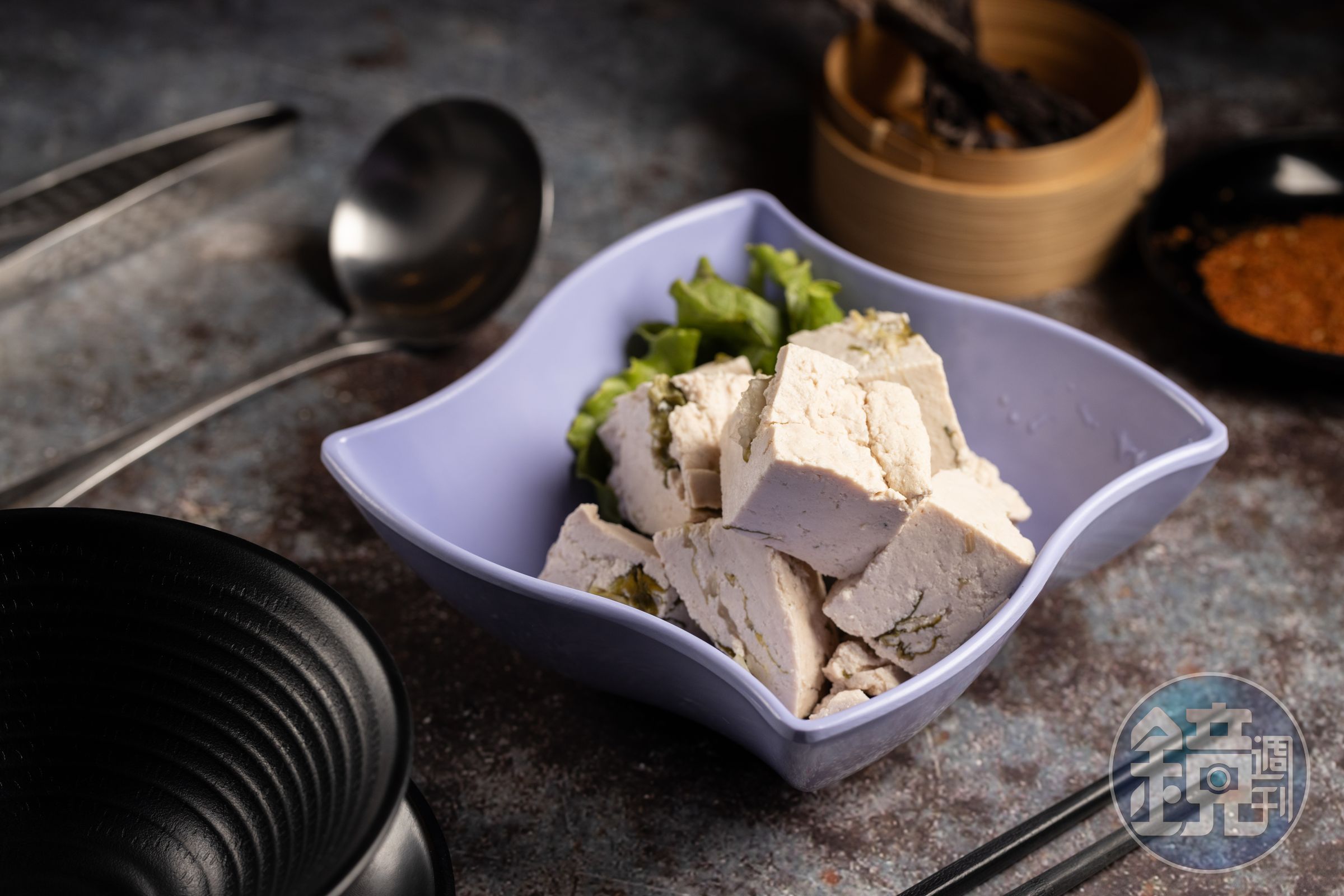 貴州特產「酵母菌貴州菜豆腐」口感軟嫩充滿豆香。（80元／份）