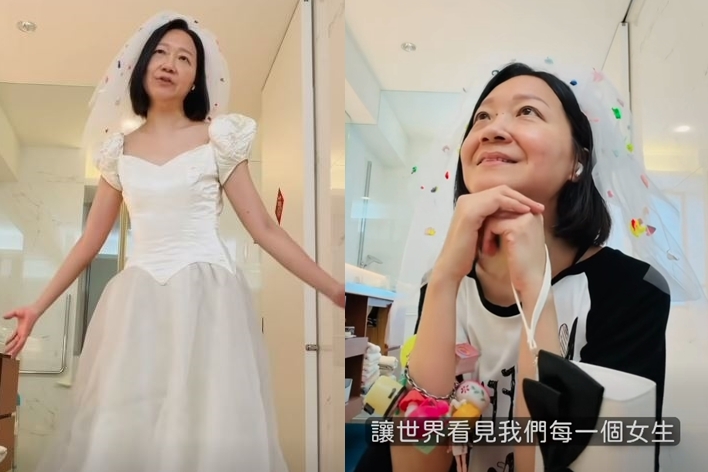 曲家瑞對著鏡頭暢談年齡、婚姻與人生哲學,自信喊話「不結婚干你屁事」,引發廣大網友熱烈共鳴。(翻攝自曲家瑞臉書直播)