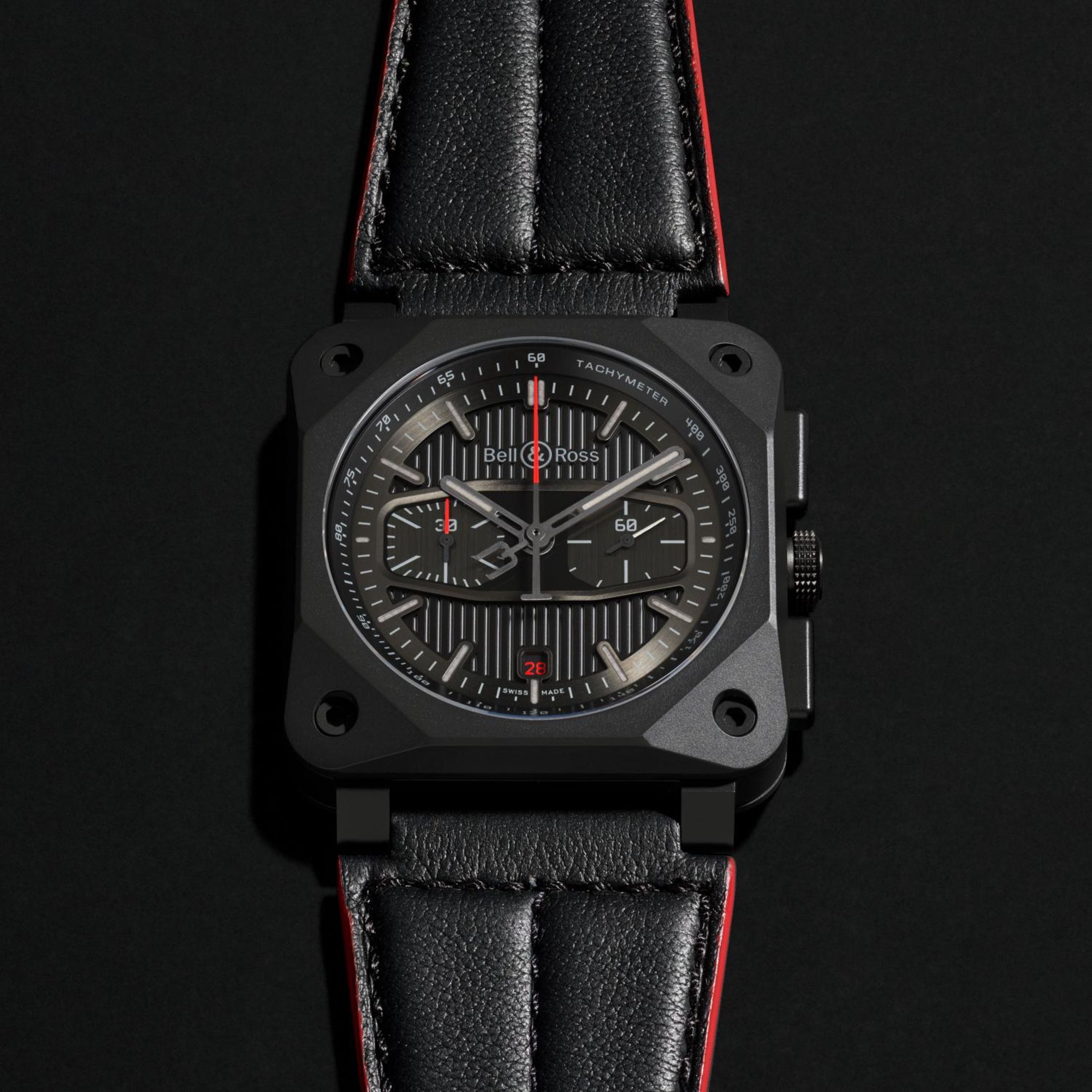BELL & ROSS BR 03-94 Blacktrack計時碼錶。