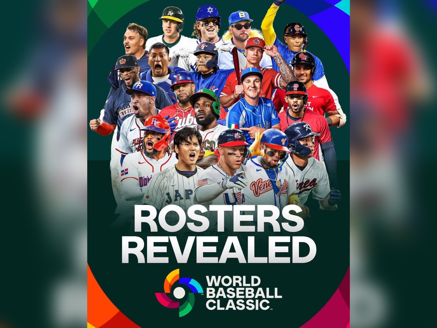 WBC官方宣傳海報，這次有台灣隊。（翻攝World Baseball Classic IG）
