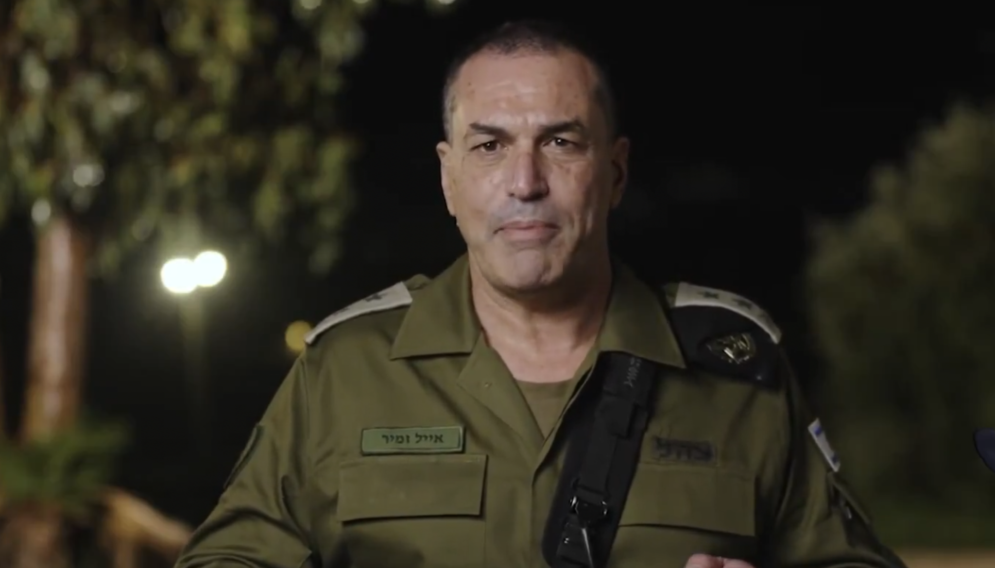 以色列國防軍(IDF)參謀總長薩米爾。(翻攝自X@TabzLIVE)