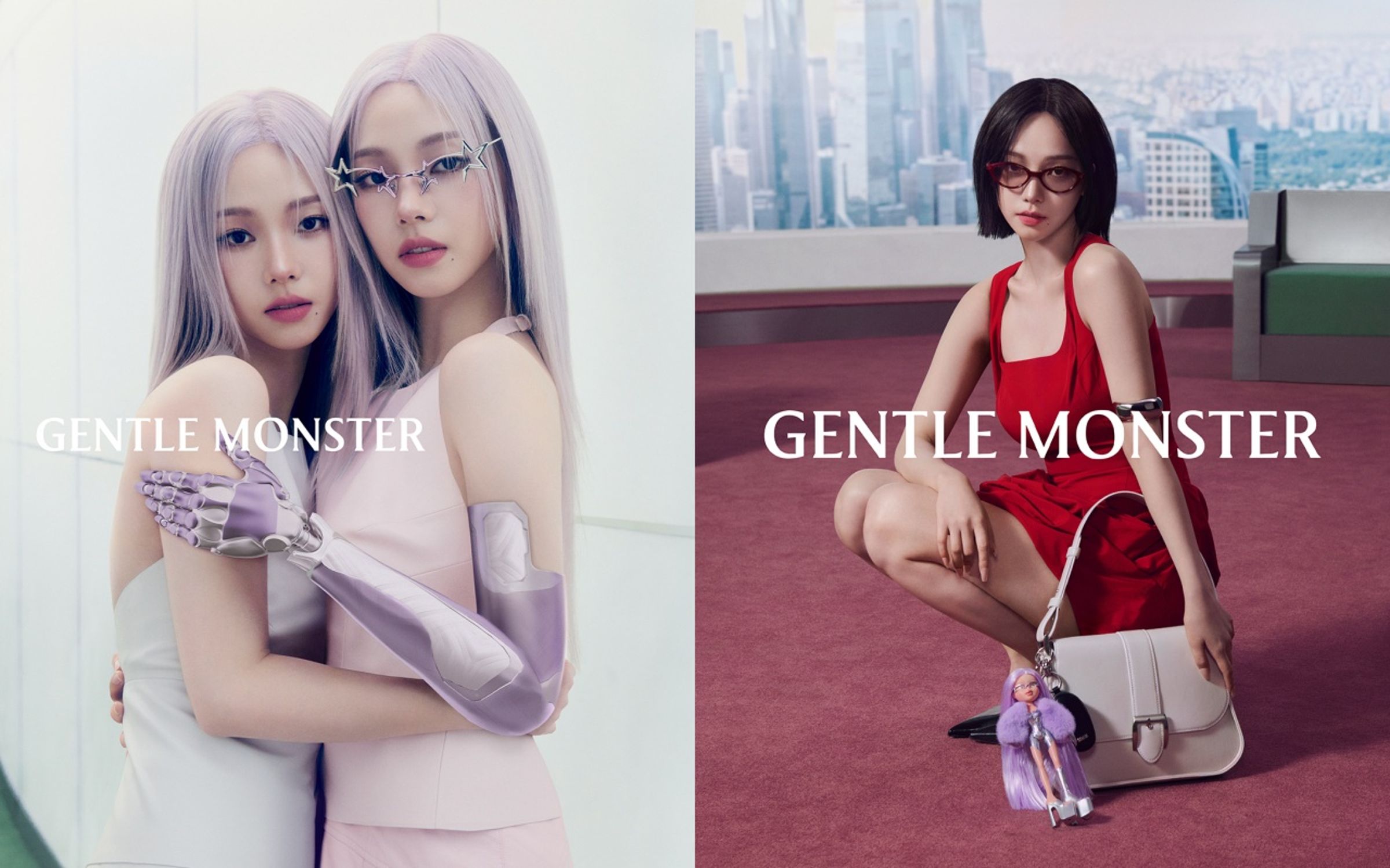 Aespa成員Karina演繹GENTLE MONSTER 2025 Pocket Collection形象廣告。(GENTLE MONSTER提供)
