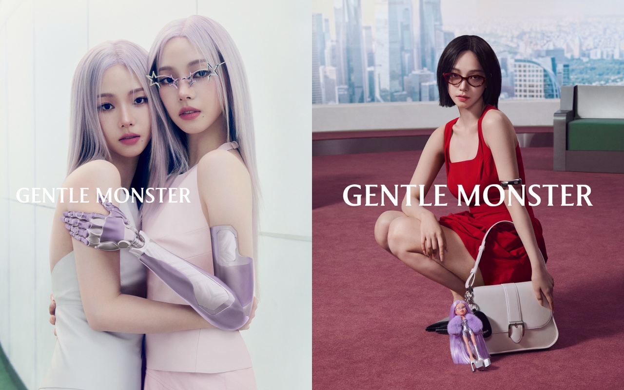 Aespa成員Karina演繹GENTLE MONSTER 2025 Pocket Collection形象廣告。（GENTLE MONSTER提供）