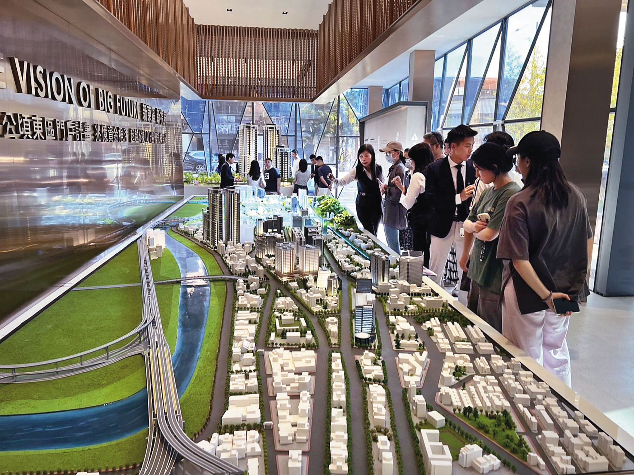 北士科區內新建案透露,輝達確定進駐後,預約看屋數量增3倍。(示意畫面,非北士科建案,東方大境提供)