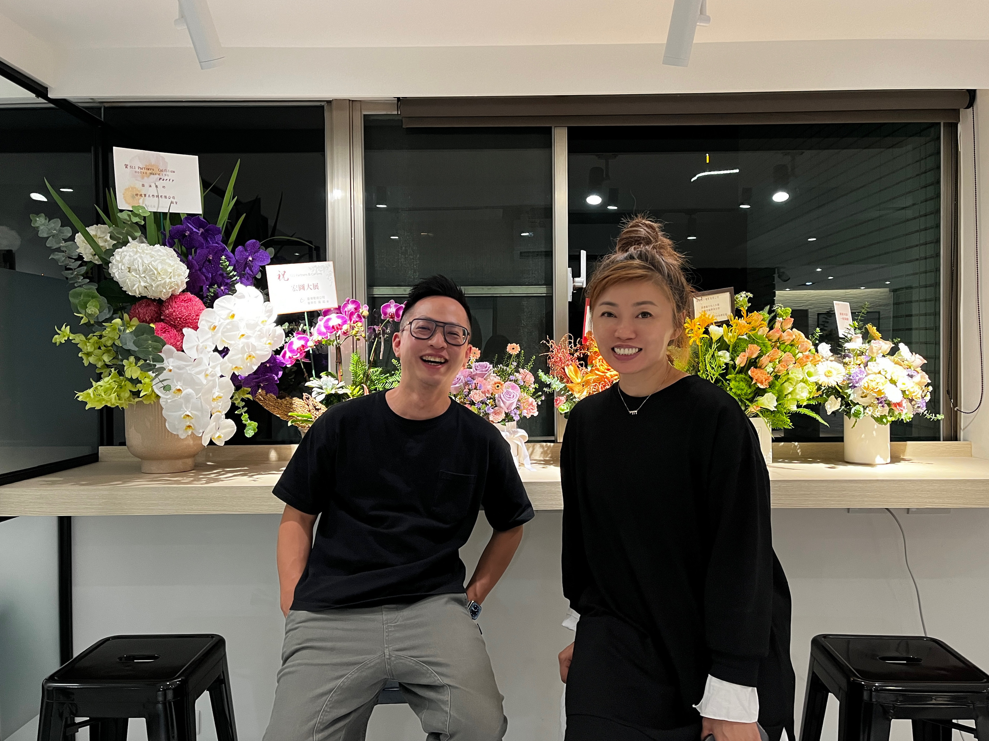華語影視製作人嚴嘉念和林秉⾀成立新的影視公司，放眼亞洲華語影視市場。（什一影視提供）