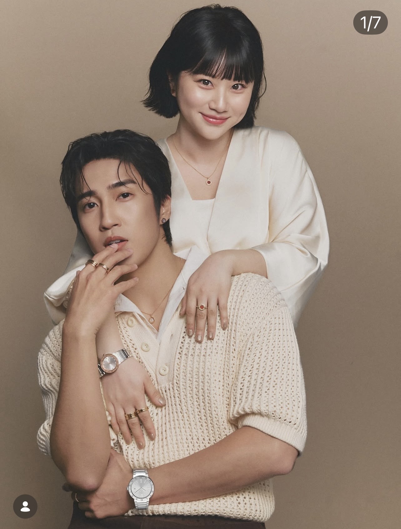 焦凡凡與婁峻碩相當恩愛。(圖/翻攝自焦凡凡IG)