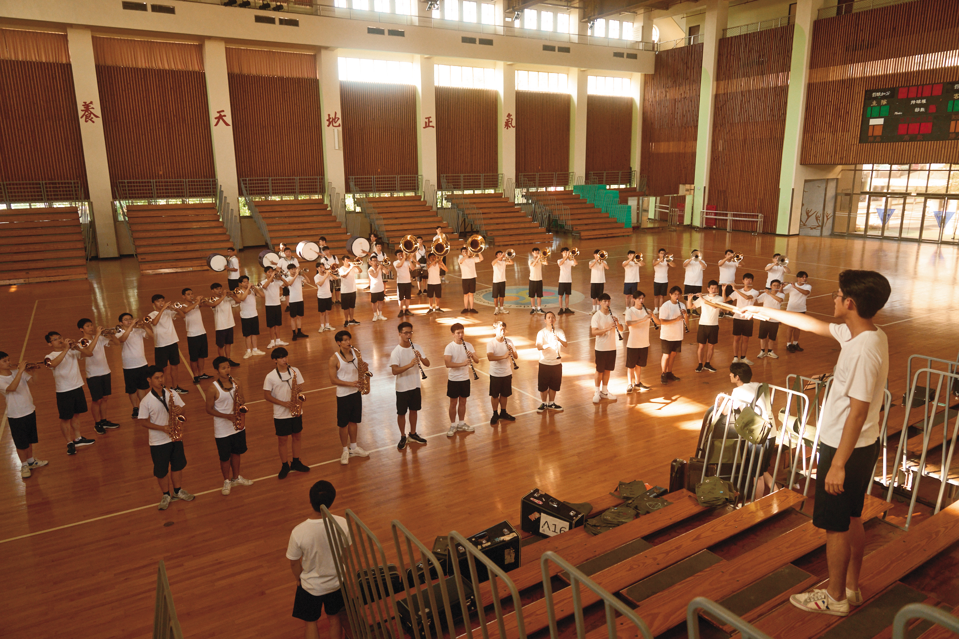 電影以建中樂旗聯隊之崛起為靈感來源，講述一群年輕男孩努力練習，最終為校爭光的熱血故事。（未來進行曲提供）
