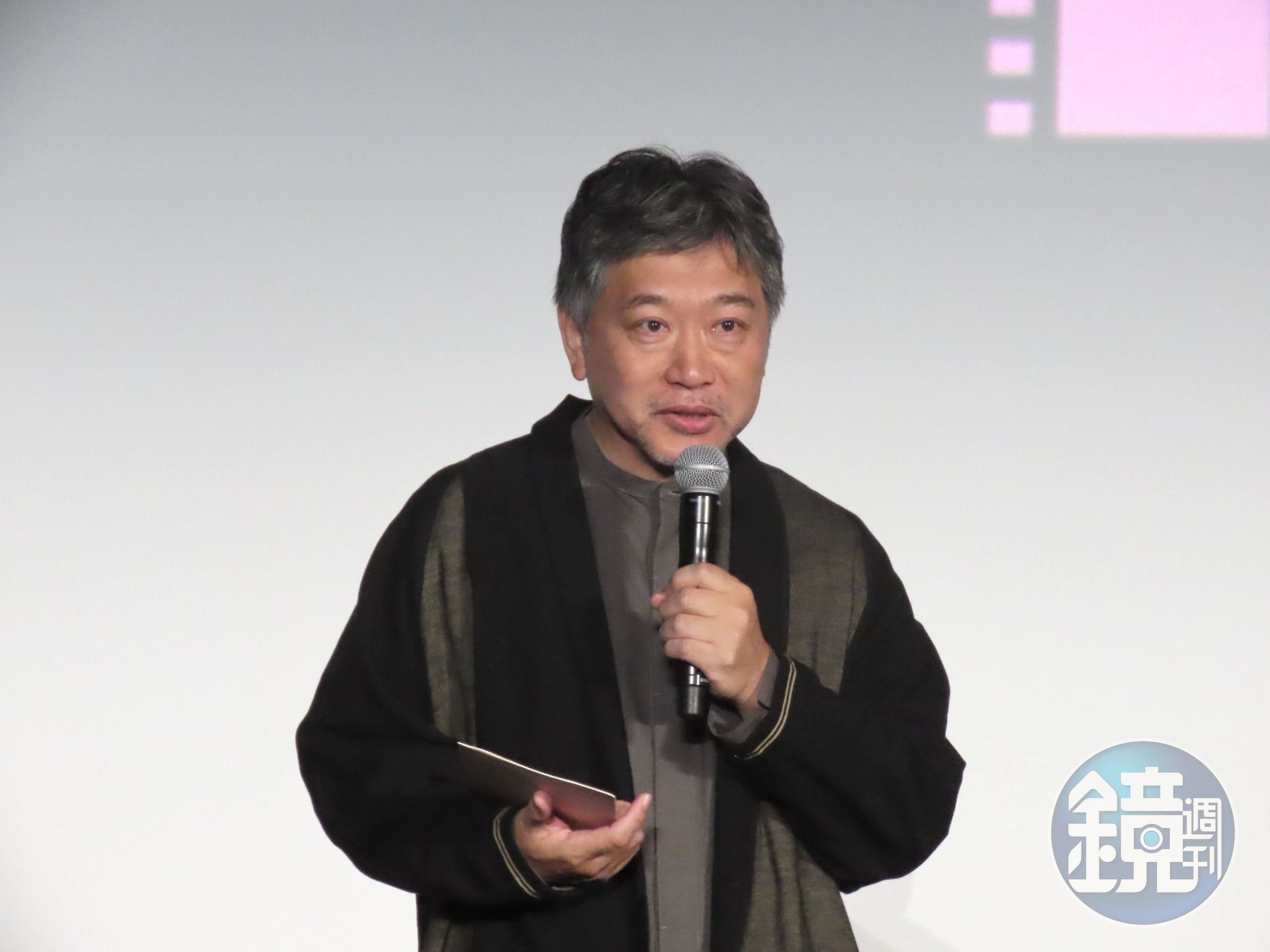 是枝裕和導演今現身活動現場,也趁此機會宣傳他所發起的「action4cinema」企劃。