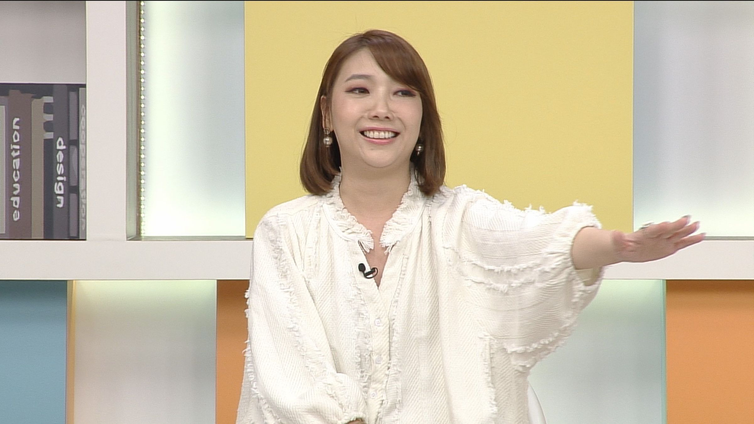 黃馨儀上《震震有詞》錄影。(高點提供)