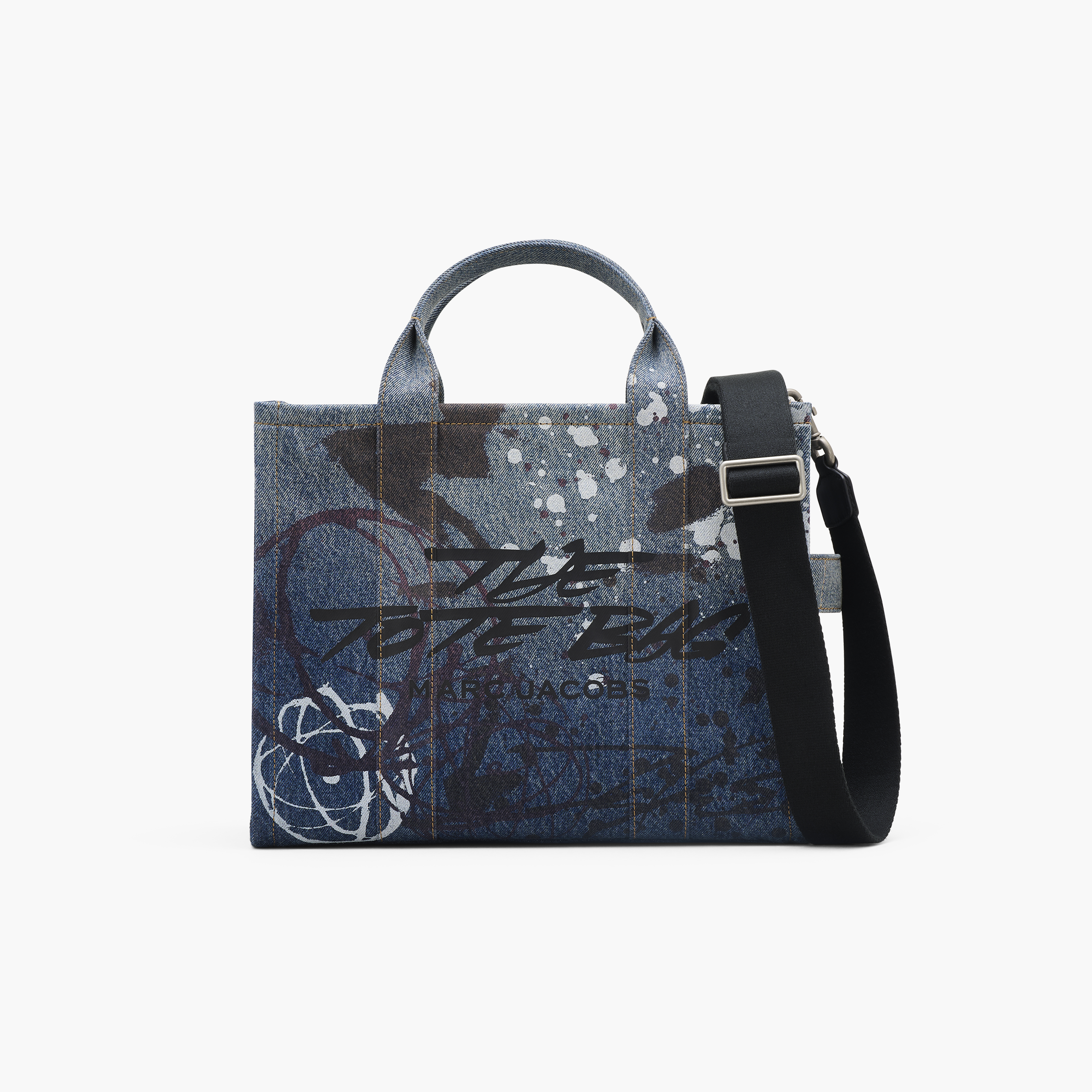 MARC JACOBS X FUTURA聯名系列THE MEDIUM TOTE帆布包。NT$14,300（美之心提供）