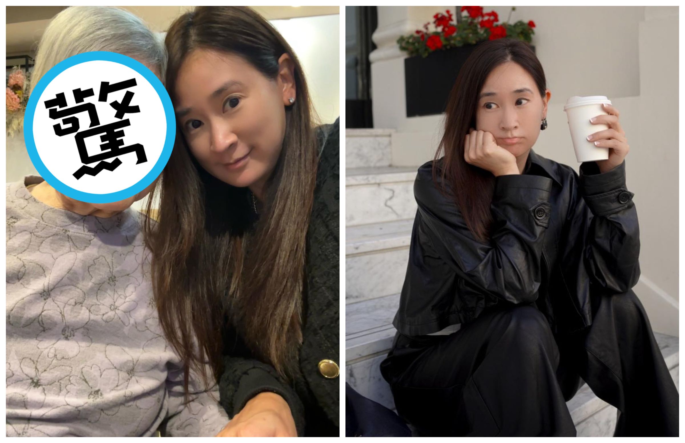 李晶晶分享與104歲阿嬤的合照,阿嬤氣色相當好。(翻攝李晶晶臉書)