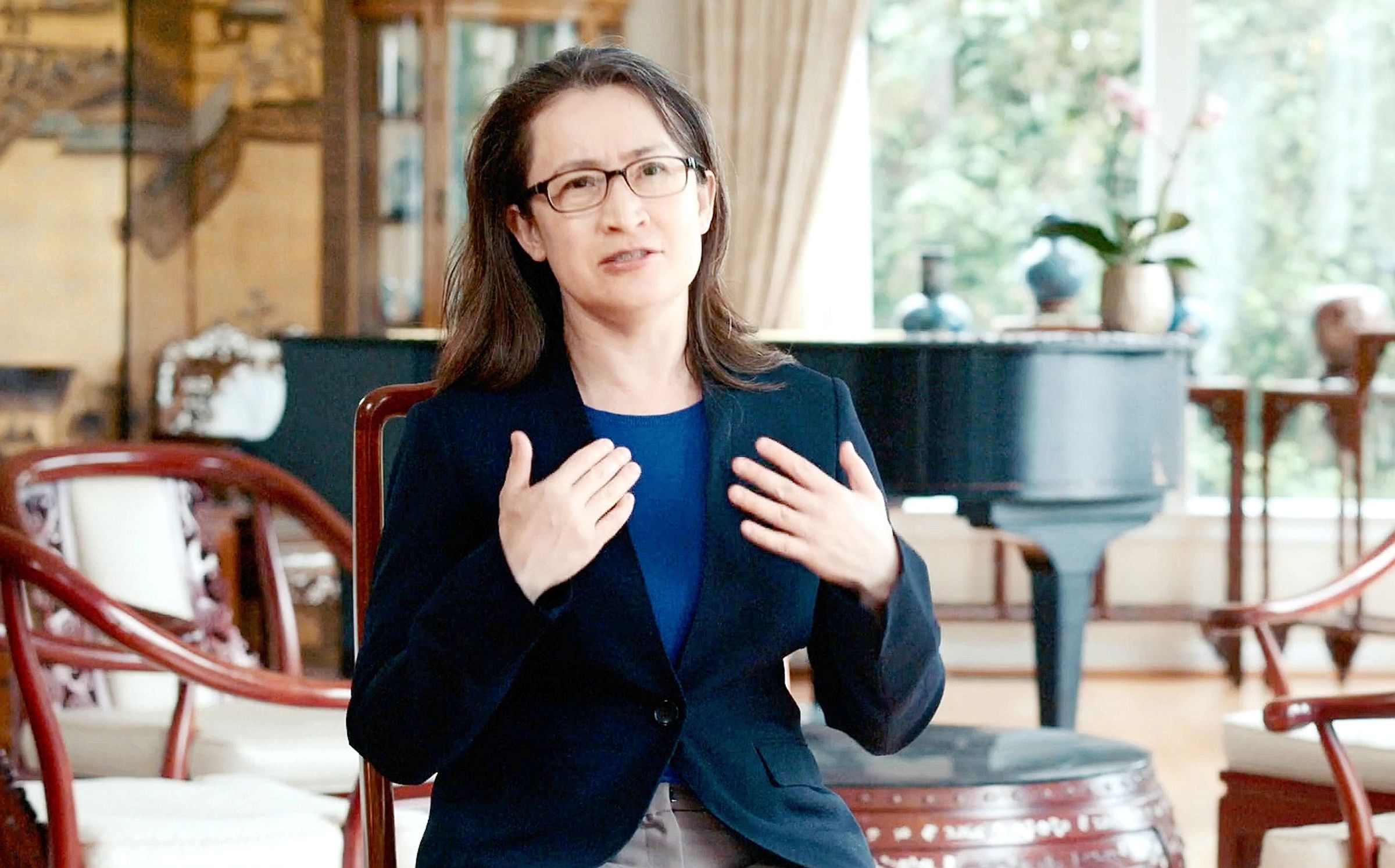 影片拍攝過程中，蕭美琴時任駐美代表，在片中占有重要地位。（燕翼電影）